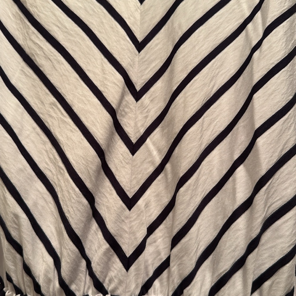 J Jill A-Line Striped Sleeveless Midi Dress with rope tie belt, XL 16 18 Petite - Picture 8 of 11